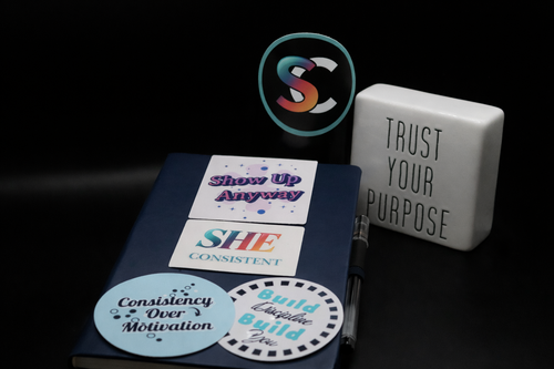 Consistency Collection - Motivational Sticker Pack (5 Matte Stickers)